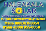 Haleakala Solar. Plugging Maui into the sun for over 30 years. And now plugging O'ahu into the sun, too! Click here for details.